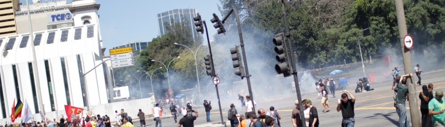 Rio: Protest im Tränengas